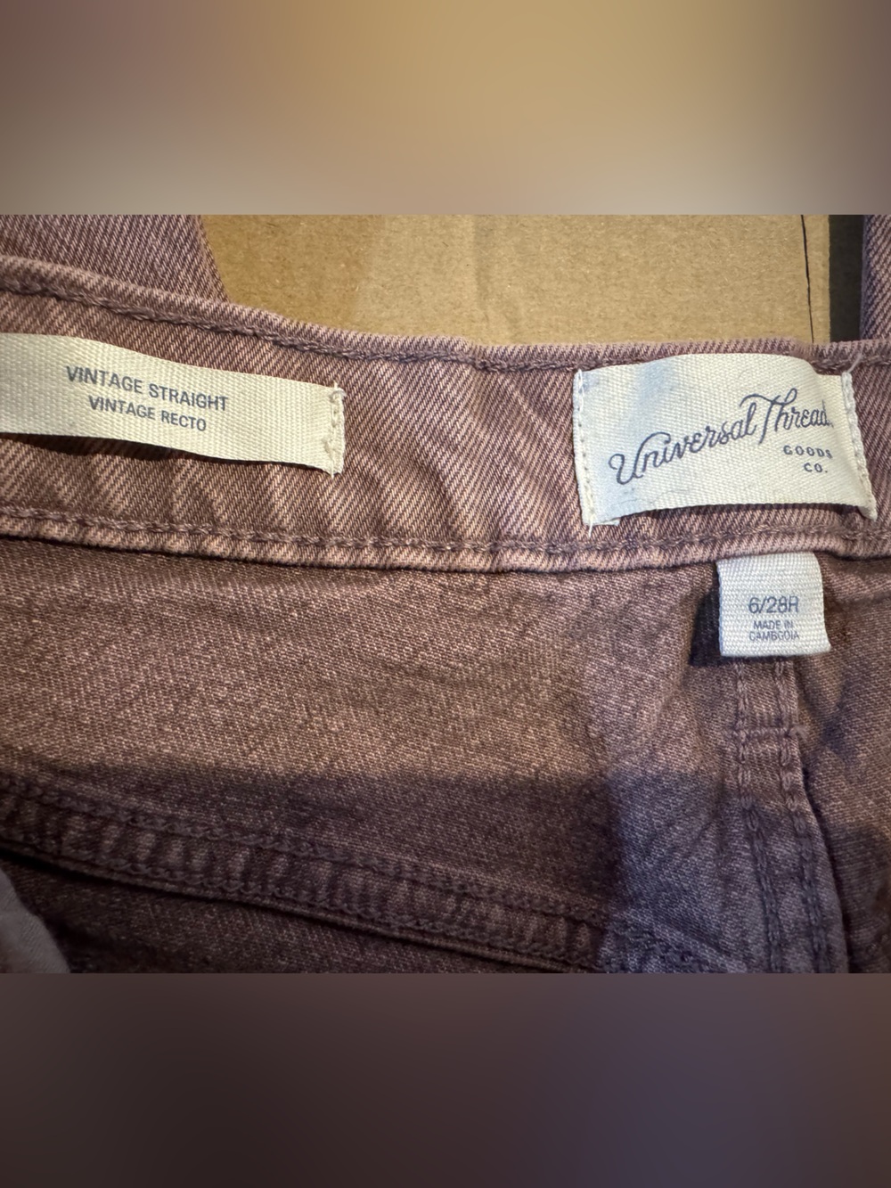 Universal Thread mauve straight jeans